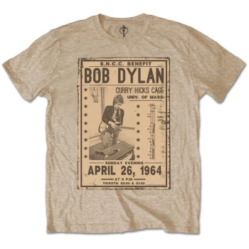 Image of Bob Dylan - Flyer Unisex Large T-Shirt - White