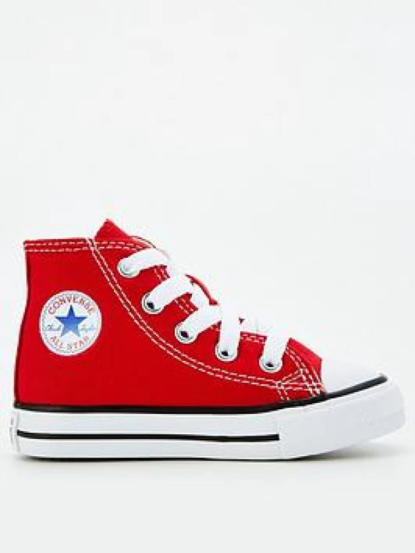 Image of Converse red all star hi Toddler trainers Red UK 10 (EU 26)