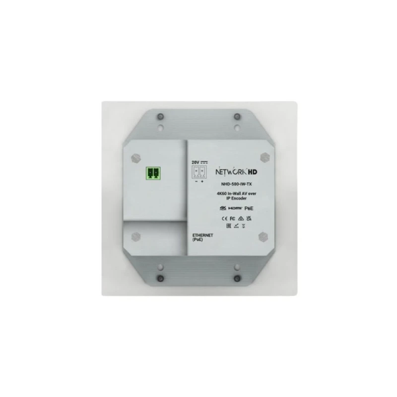 Image of WyreStorm 500 Series 4K60Hz 2 Gang In-Wall Encoder 1GbE Dolby Vision &
