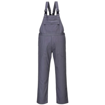 Image of Portwest - FR37GRRXXXL - sz 3XL Bizflame Pro Bib and Brace - Grey