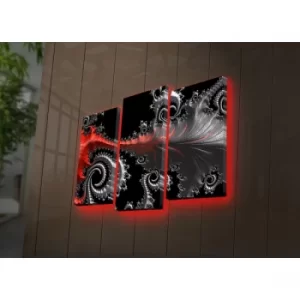Image of 3PATDACT-5 Multicolor Decorative LED Lighted Canvas Painting (3 Pieces)