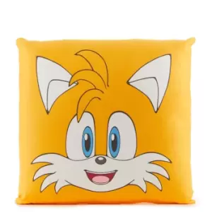 image of Sonic The Hedgehog Tails Face Square Cushion - 40x40cm