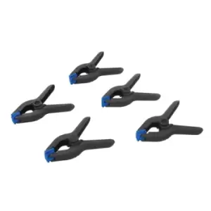 Image of Silverline Spring Clamps 5pk - 65mm Length / 30mm Jaw