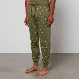 Image of Polo Ralph Lauren Logo-Print Cotton-Jersey Jogging Bottoms - XXL