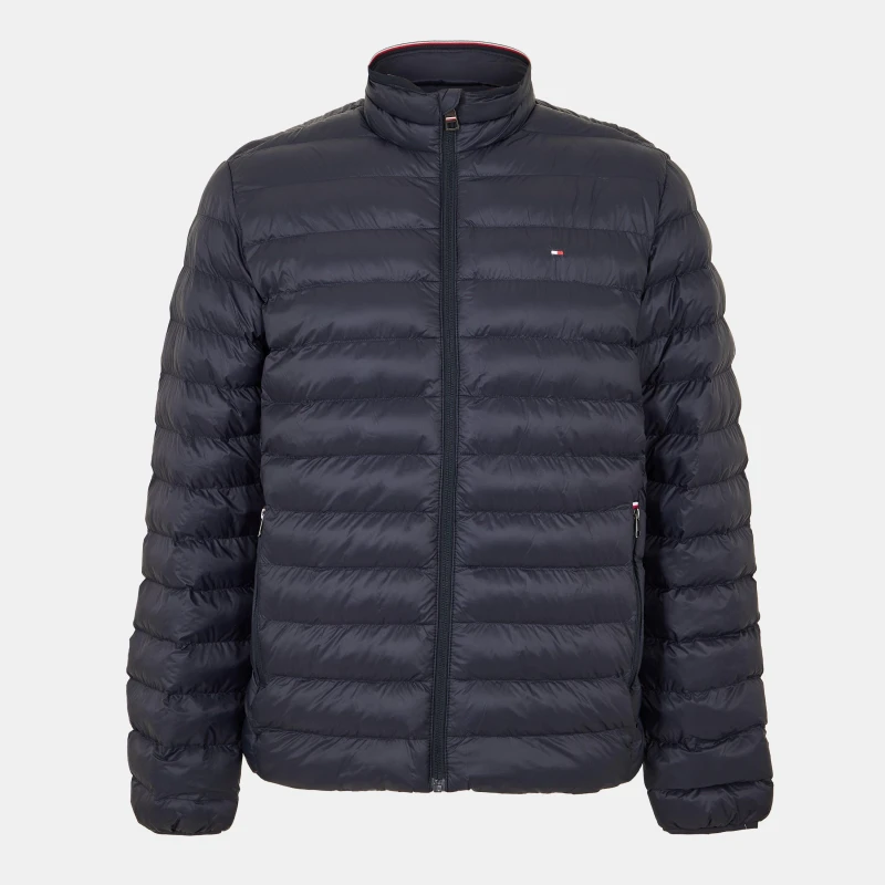 Image of Tommy Hilfiger Mens Packable Recycled Short Puffer Jacket Desert Sky male 2XL