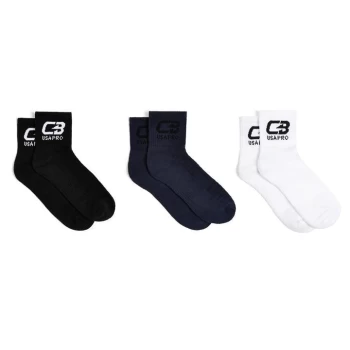 image of USA Pro x Courtney Black Short Crew Socks - Multi