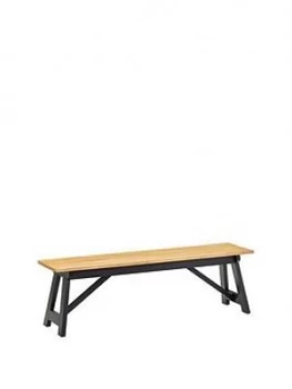 image of Julian Bowen Hockley Bench Black/Oak