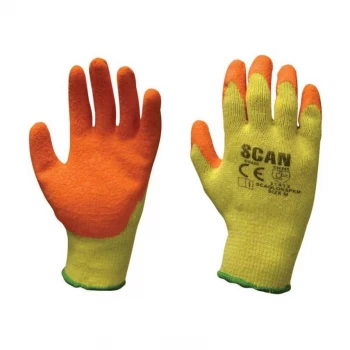 image of Knit Shell Latex Palm Gloves - M (Pack 12)