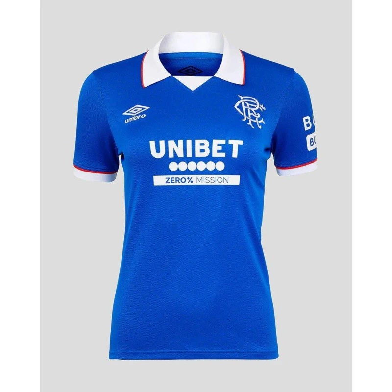 Image of Umbro Rangers Home Football Shirt 2025 2026 Womens Lapis Blue female 10 (S)