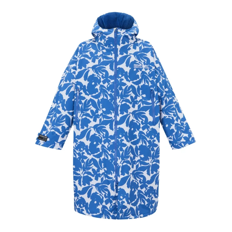 Image of Regatta Adult Waterproof Changing Robe in Bright Blue Size: Large/XL Bright Blue Unisex L/XL