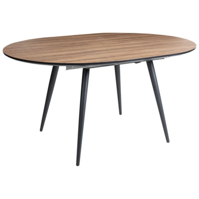 Image of Beliani Extending Dining Table Seniac Brown 110/150 Cm 112 Cm