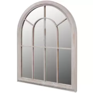 Image of VidaXL Rustic Arch Garden Mirror 69x89cm for Indoor and Outdoor Use
