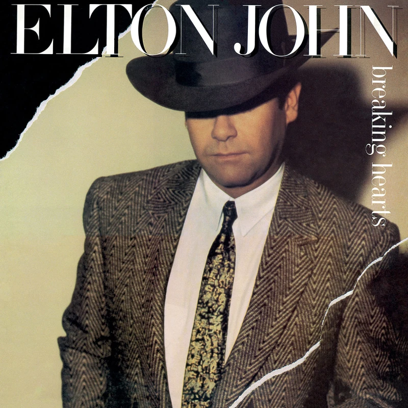 Image of Elton John Breaking Hearts 1LP Black unisex