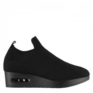 Image of DKNY Angie Slip Trainers - Black