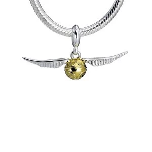 Image of Sterling Silver Golden Snitch Slider Harry Potter Charm