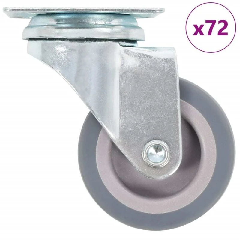 Image of VIDAXL 72 pcs Swivel Casters 50 mm Vidaxl 8719883716992