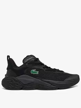 Image of Lacoste Mens Lacoste Aceshot Trainers, Black, Size 6, Men
