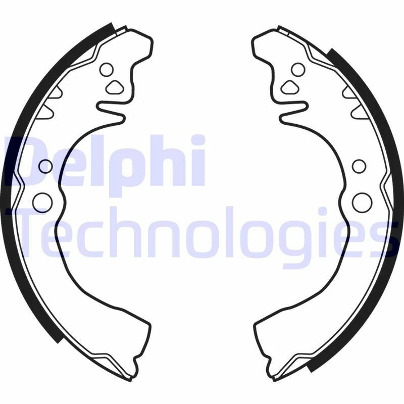 Image of DELPHI Brake Shoe Set DELPHI LS1875