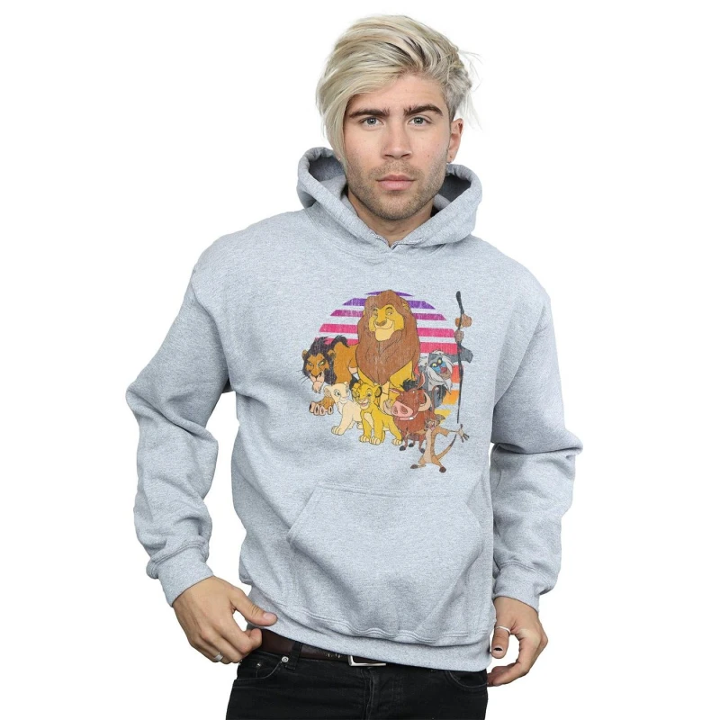 Image of Disney Men The Lion King Pride Family Hoodie in Grey Size: large Grey L Male 5059114941933