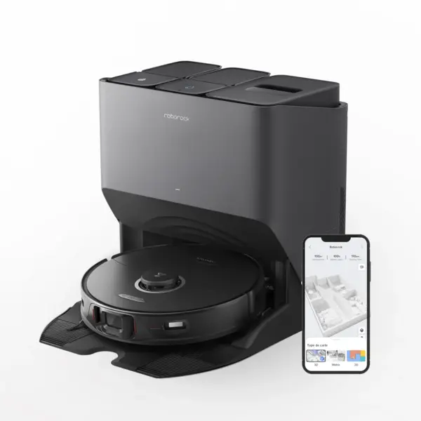 Image of Roborock S8 Pro Ultra Robot Vacuum Cleaner with RockDock Ultra DuoRoller Brush and VibraRise 2.0 Mopping system 6000Pa - s8proultra-black Black