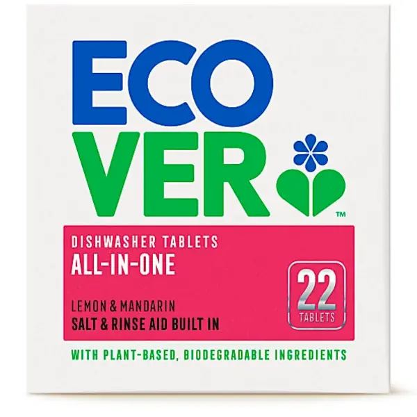 image of Ecover All In One Dishwasher Tablets 22x pcs