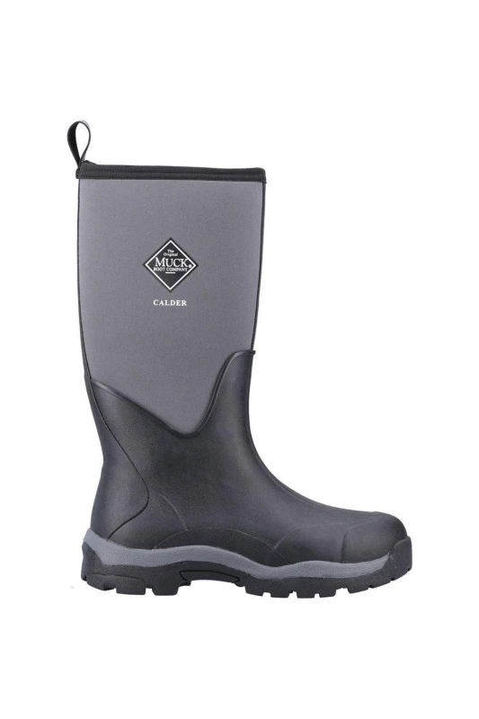 Image of Muck Boots Mens Calder Neoprene Wellington Boots UK Size 12 (EU 46) Black MUC161-BLACK-12