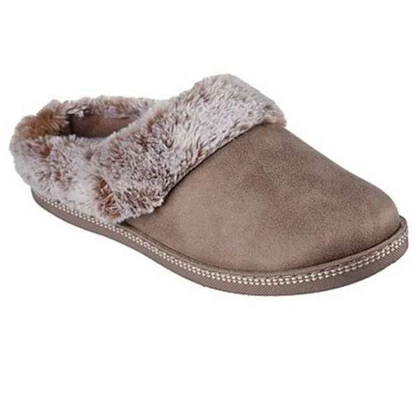 Image of Skechers Womens Cozy Campfire Lovely Life Slippers UK Size 4 (EU 37) Taupe SKE2047-TPE-4