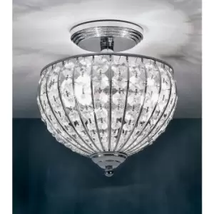 Image of Impex Metz Chrome Semi-flush