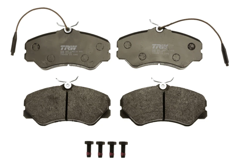 Image of TRW GDB447 Brake pad set incl. wear warning contact, with brake caliper screws Brake Pad Set,disc brake (402)