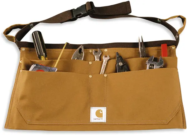 Image of Carhartt Duck Nail Apron Tool Belt, brown, Size L