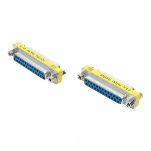 image of StarTech Slimline Gender Changer DB25F to DB25F