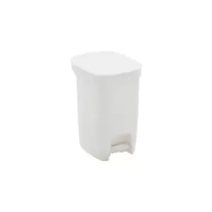 image of Tramontina - 10l Plastic Pedal Bin, White colour - White