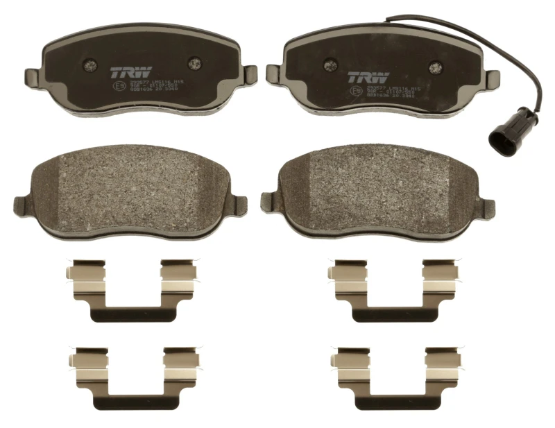 Image of TRW GDB1636 Brake pad set incl. wear warning contact, with accessories, with brake caliper screws Brake Pad Set,disc brake (402)
