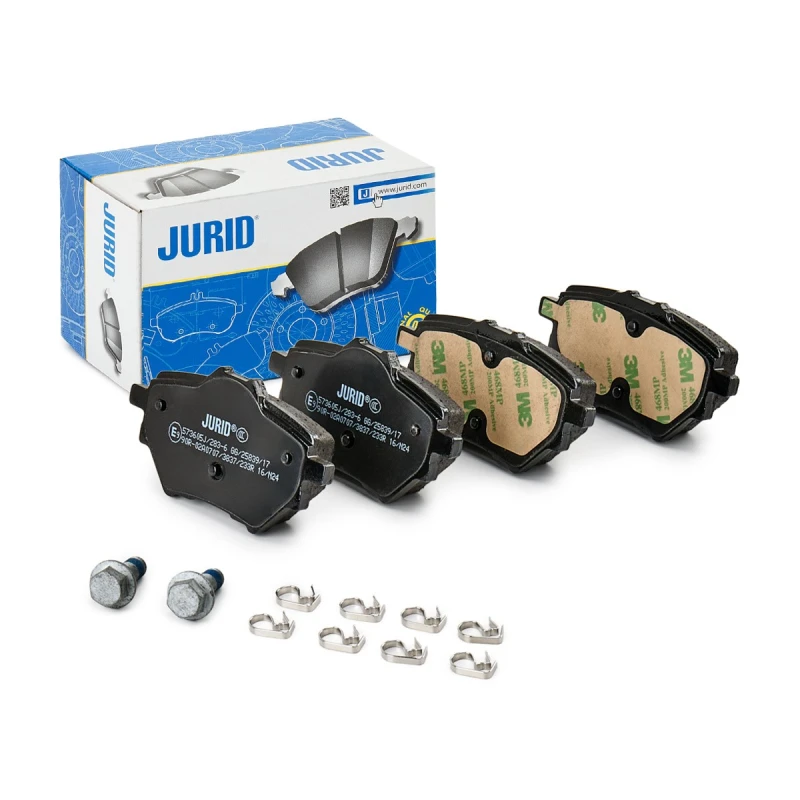 Image of JURID 573605J Brake pad set not prepared for wear warning indicator, with accessories Brake Pad Set,disc brake (402)