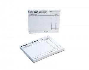 Image of Qconnect Petty Cash Voucher Pad Petp100 - 10 Pack