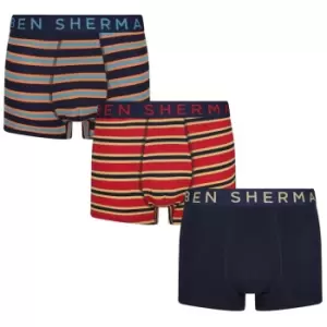 image of Ben Sherman 3 Pack Rowan Trunks Mens - Multi