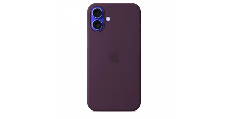 Image of Apple Silicone Case with MagSafe for iPhone 16 Plus - Plum
