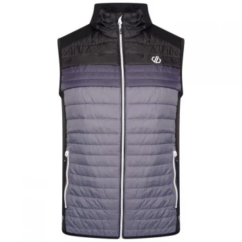 image of Dare2B Mountaineer Wool Quilted Bodywarmer - DkStorm/Blac