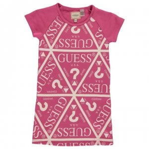 image of Guess Logo Dress - Rose Tint RSTI