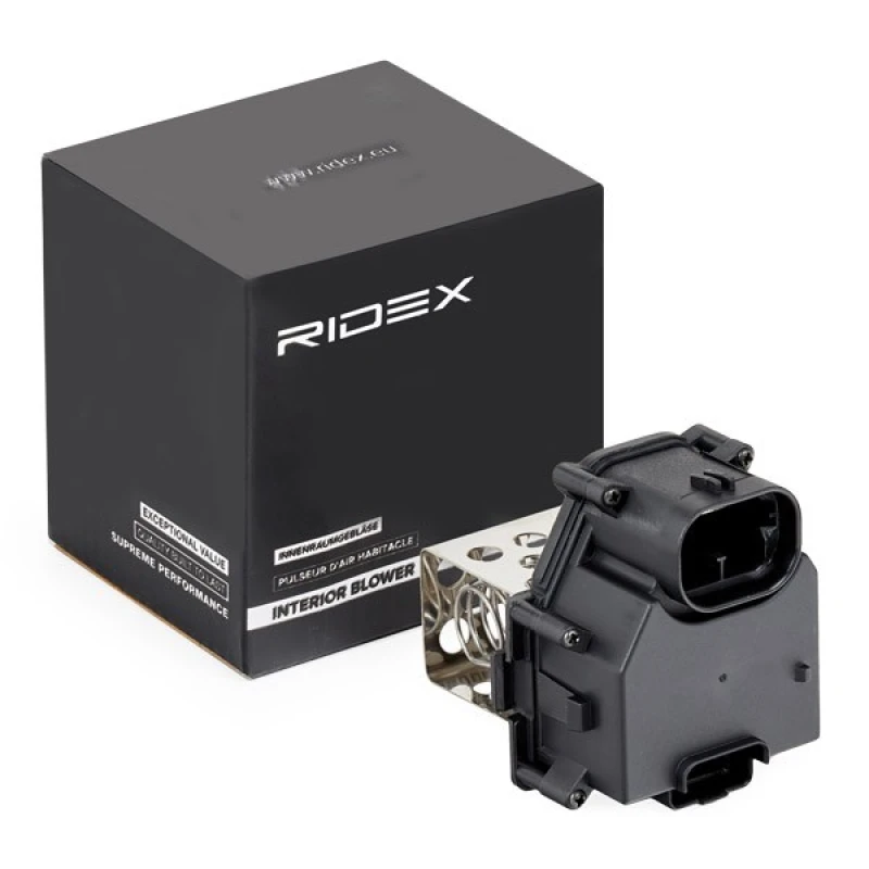Image of RIDEX Blower motor resistor RIDEX 2975R0071