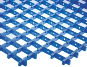 Image of Coba Europe Red Anti Slip PVC Mat With Holes Surface Finish 5m (Length) 600mm (Width) 12mm (Thickness)