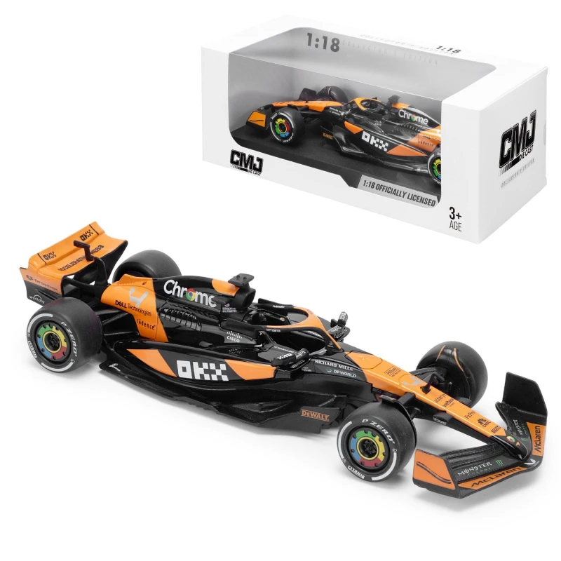 Image of CMJ Team CMJ Die Cast Car 1:18 Scale McLaren F1 2024 Orange unisex One Size