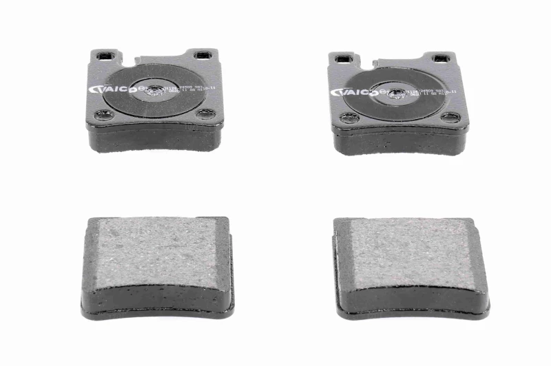 Image of VAICO V30-8130 Brake pad set Rear Axle, excl. wear warning contact, Q+, original equipment manufacturer quality, with anti-squeak plate Brake Pad Set