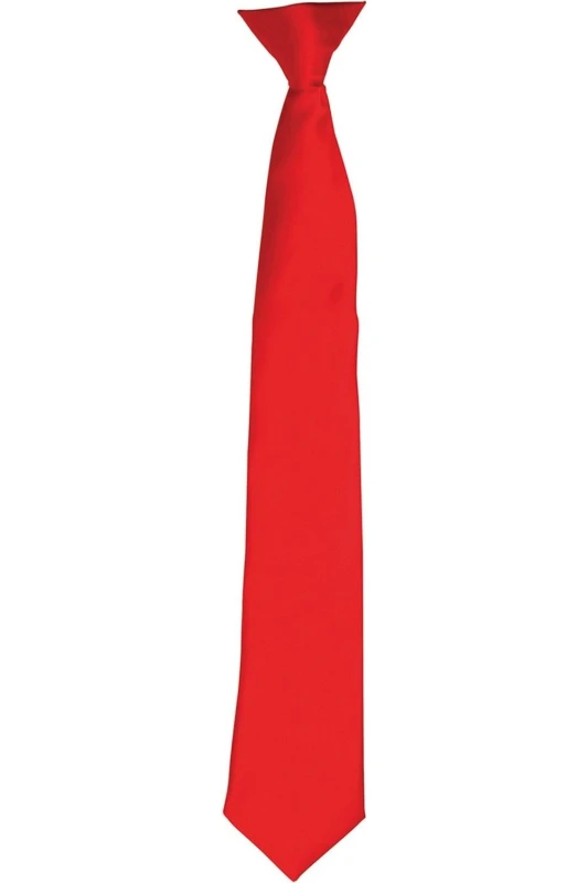 Image of Premier Premier Satin Tie in Red Red One Size Unisex 5063470360710