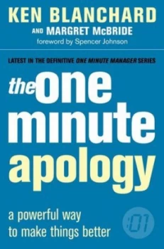 Image of The One Minute Apology by Ken Blanchard Paperback