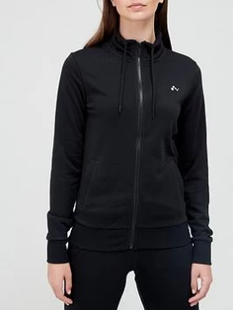 Image of Only Play High Neck Zip Thru Jacket - Black, Size XS, Women