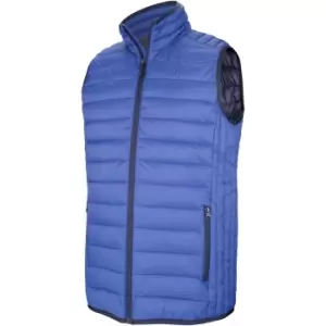 image of Kariban Mens Quilted Lightweight Down Bodywarmer (L) (Light Royal)