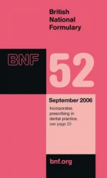 Image of Bnf 52 September 2006 by Joint Formulary Committee Book