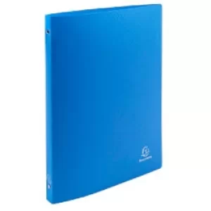 Image of Exacompta Ring Binder Opaque 51192SE Polypropylene A4 4 ring 15mm Light Blue Pack of 25