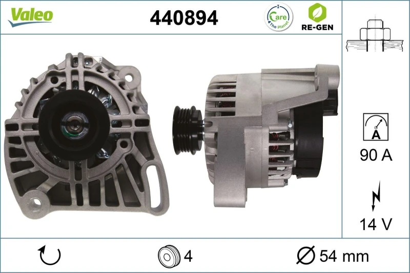 Image of Alternator VALEO 440894